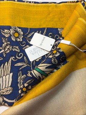 DANA XU 100% Merino Wool Extra Large Pashmina Shawl for Women 96"x43" Oversized